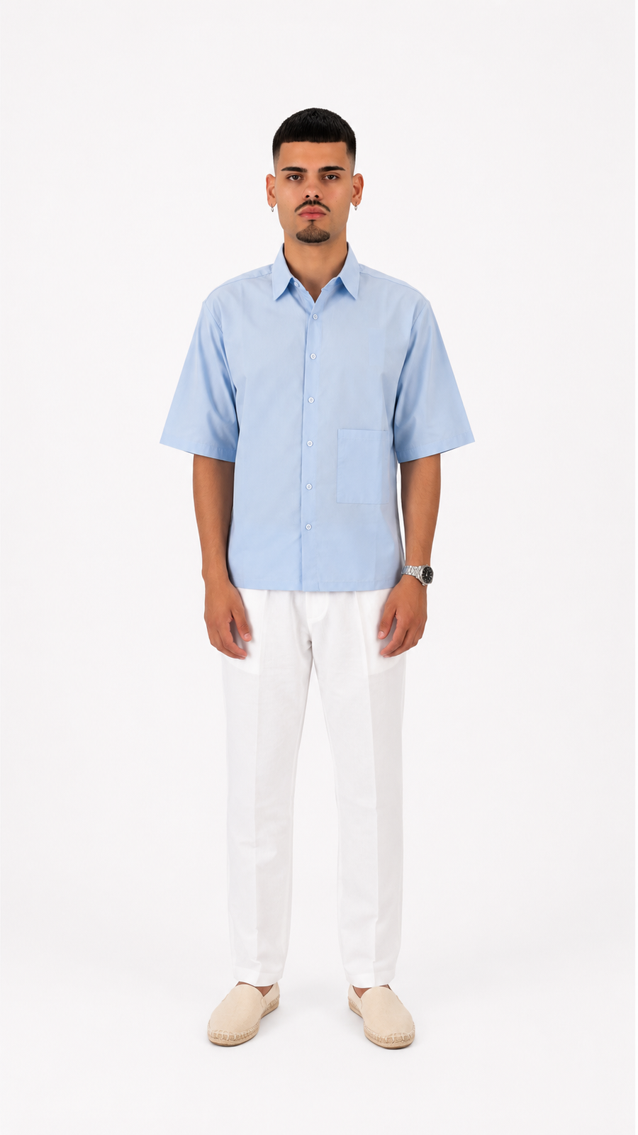 Camicia Relax Azzurro Cielo
