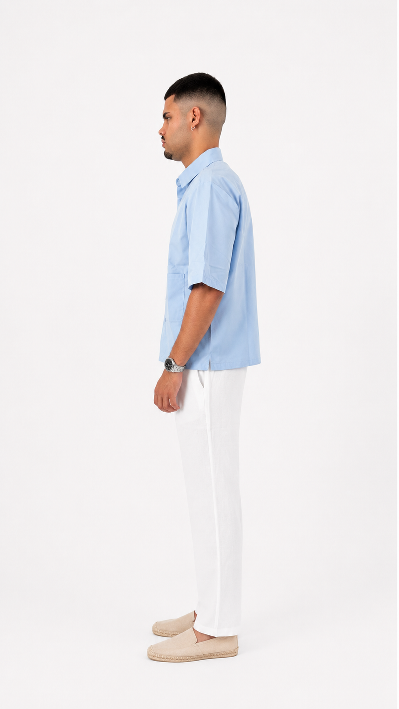 Camicia Relax Azzurro Cielo